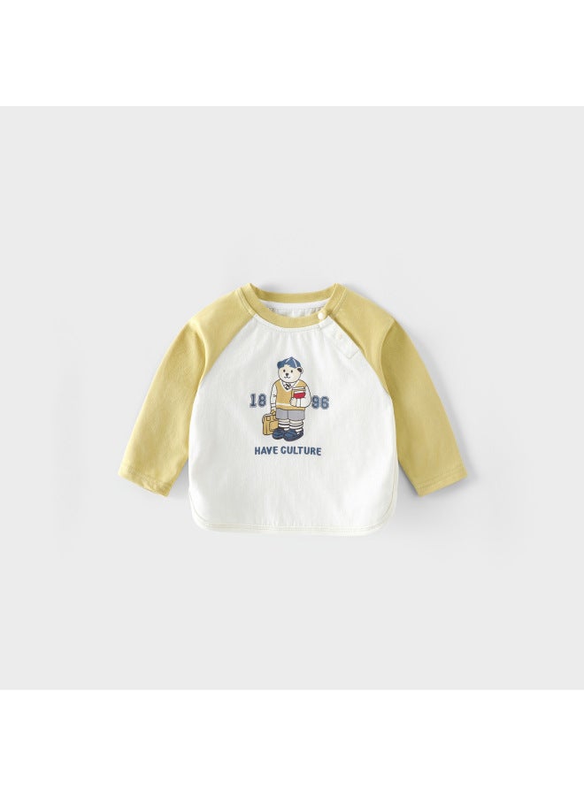 【no Returns Or Exchanges】children's Raglan Sleeve T-shirt 2026 New Style Spring/autumn Boys Girls Cute Cartoon Base Layer Trendy