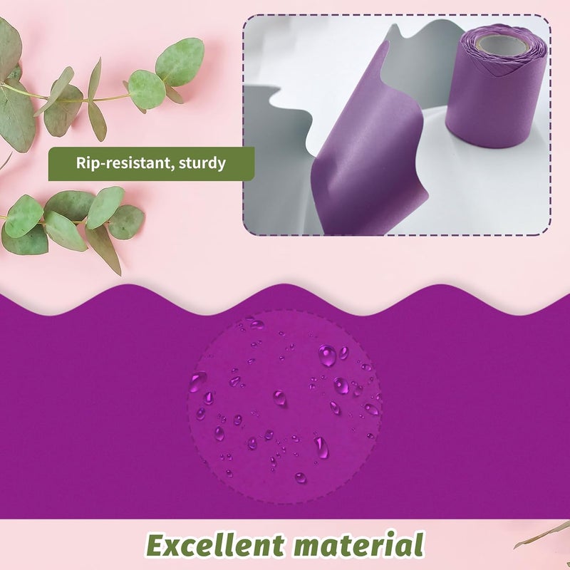 DASTTUIS Bulletin Board Borders - 8 Rolls 262.4 Ft Purple Scalloped Bulletin Board Borders for Classroom, School & Office Decor - Bulletin Board Decorations - Bulletin Board Trim - Image 4