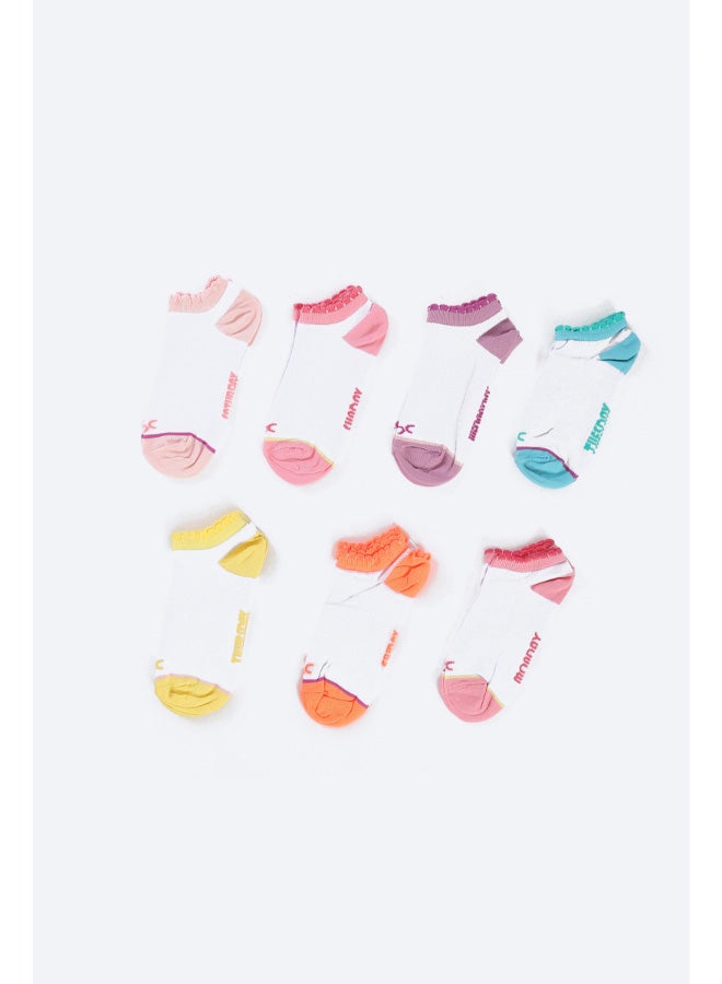 Carina Cotton Ankle Socks - 7 Pairs - Image 2