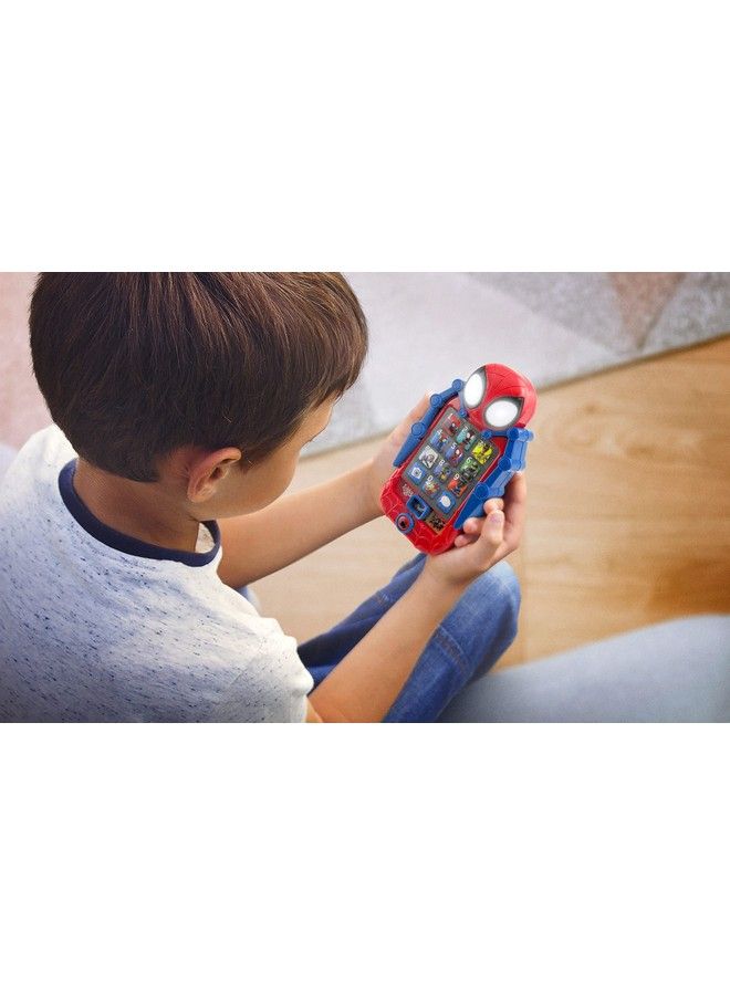 eKids Spidey And His Amazing Friends Toy Phone Toddler Toys With Built In Preschool Learning Games Educational Toys For Toddler Activities And Pretend Play For Fans Of Spiderman Toys And Gifts - Image 3