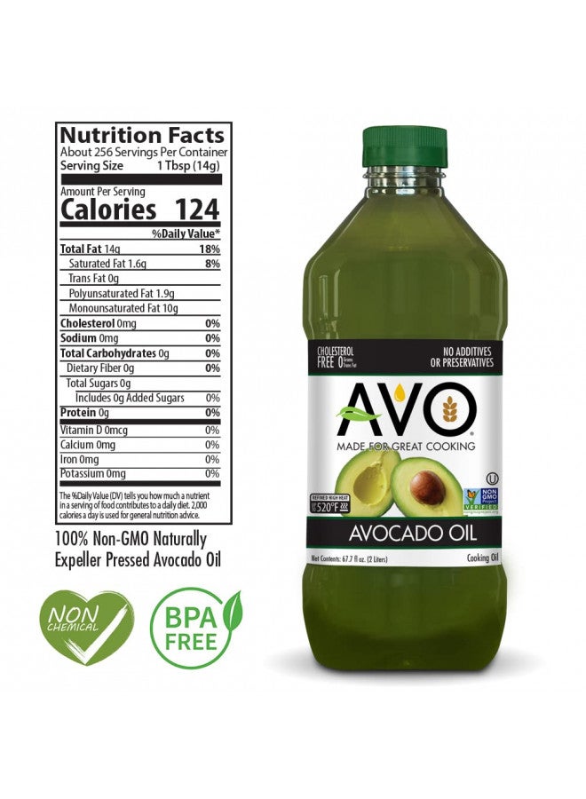 AVO NON GMO 100% Avocado Oil, 67.7 Fl-oz, NO Preservatives Added - Image 3