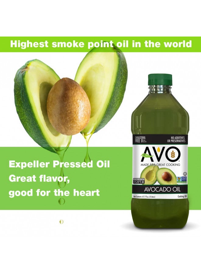 AVO NON GMO 100% Avocado Oil, 67.7 Fl-oz, NO Preservatives Added - Image 1