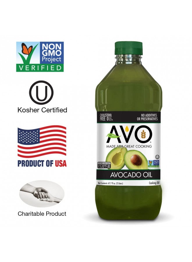 AVO NON GMO 100% Avocado Oil, 67.7 Fl-oz, NO Preservatives Added - Image 2
