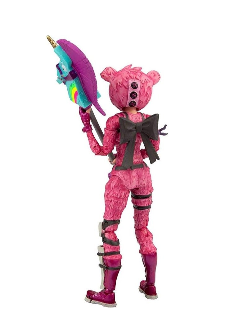 عام دمى نموذجية من لعبة Fortnite، دببة وردية McFarland نموذج PVC للزينة وهدايا جمع. - Image 2