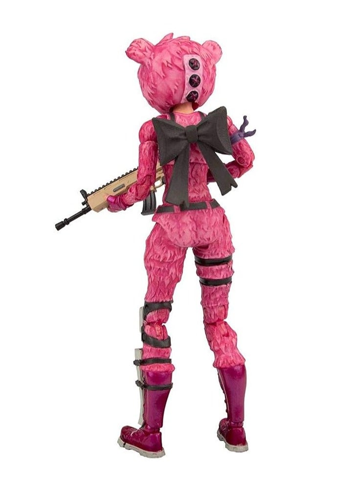 عام دمى نموذجية من لعبة Fortnite، دببة وردية McFarland نموذج PVC للزينة وهدايا جمع. - Image 4