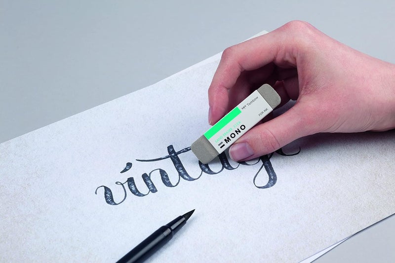 Tombow 57304 MONO Sand Eraser Silica Eraser Designed to Remove Colored Pencil and Ink Markings - Image 2