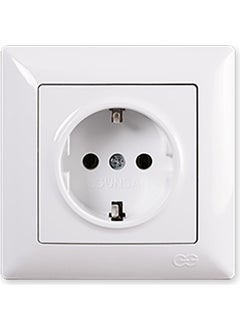 Aliden Günsan Visage Grounded Socket White 