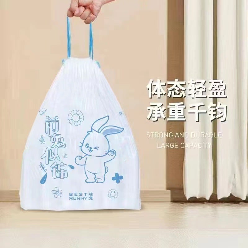 Drawstring Garbage Bag Household Thickeneded Satchel Kitchen Dormitory Student Mugwort Fragrance Deodorant Plastic Bag - Image 1