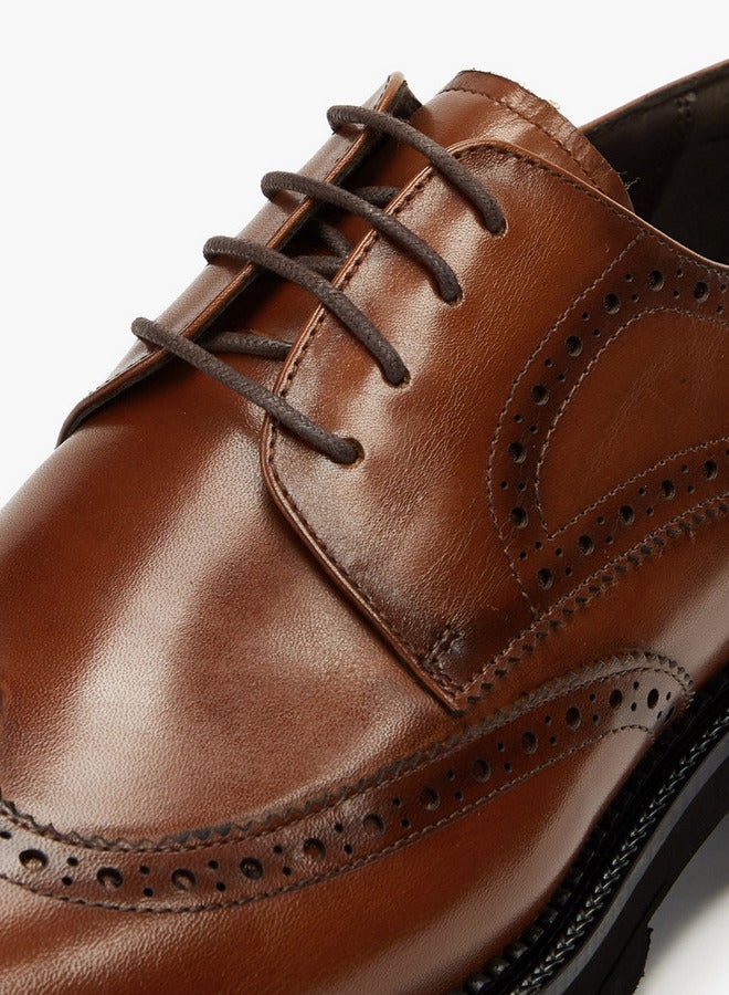 دوتشيني أحذية ديربي رجالية برباط ونقش - Image 5