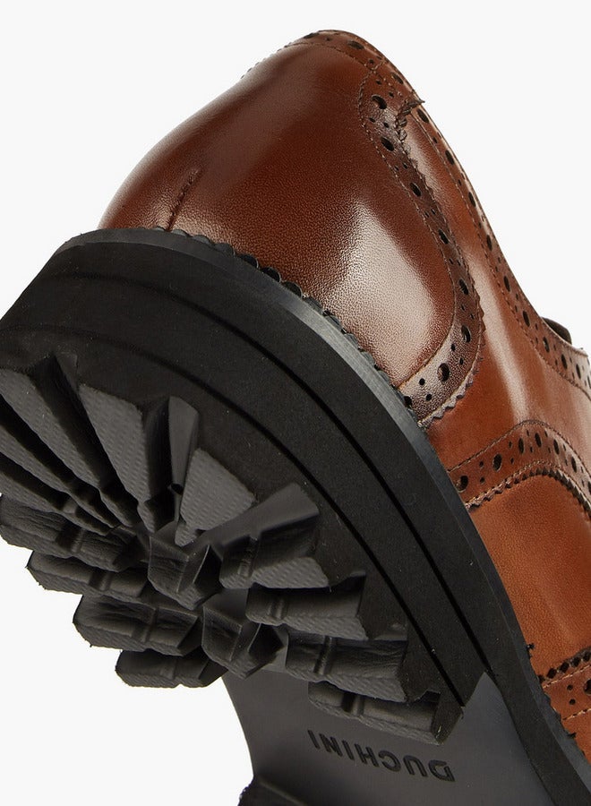 دوتشيني أحذية ديربي رجالية برباط ونقش - Image 4