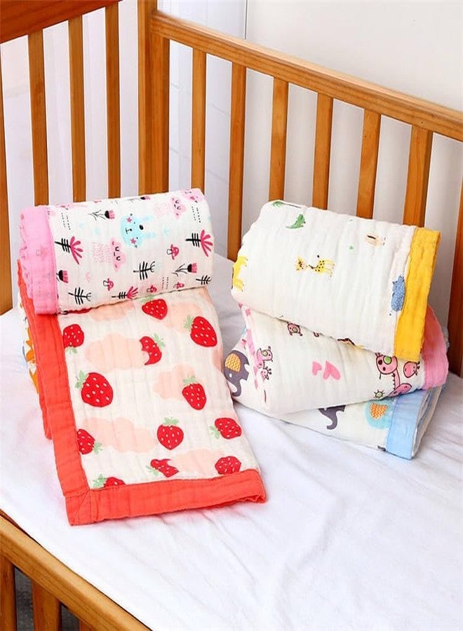 TERI BERI Baby Muslin Cotton Baby Bath Towel Extra Soft Super Absorbent Towels for Infants, New Born Babies and Toddlers (0-3 Years) (Multicolor Printed) - Image 5