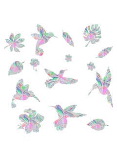 60Pcs Anti Collision Window Decals for Birds Bird Shape Window Sticker Alert Rainbow Reflection Stickers Preventing People and Bird Strikes on Window Static Cling Decals Indoor Decorations
