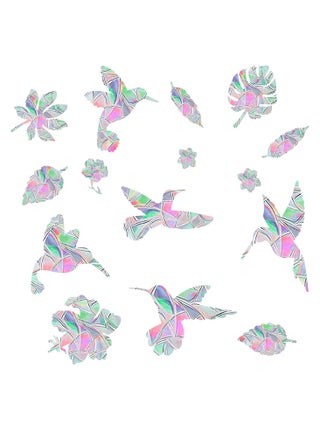 60Pcs Anti Collision Window Decals for Birds Bird Shape Window Sticker Alert Rainbow Reflection Stickers Preventing People and Bird Strikes on Window Static Cling Decals Indoor Decorations - pzsku/Z16F83B1A7D9841F77636Z/45/_/1710818370/f90587c5-4c72-4e5c-946d-a5f7feff07c5