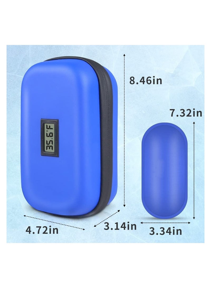 Insulin Cooler Travel Case with Temperature Control, Diabetes Bags Carry Case Diabetes Travel Case Insulin Supply Carrying Case with 2 Ice Packs TSA Approved for Insulin Supplies