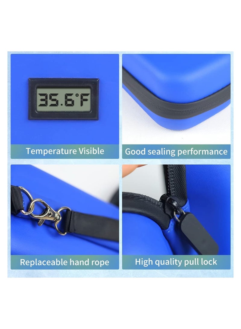 Insulin Cooler Travel Case with Temperature Control, Diabetes Bags Carry Case Diabetes Travel Case Insulin Supply Carrying Case with 2 Ice Packs TSA Approved for Insulin Supplies