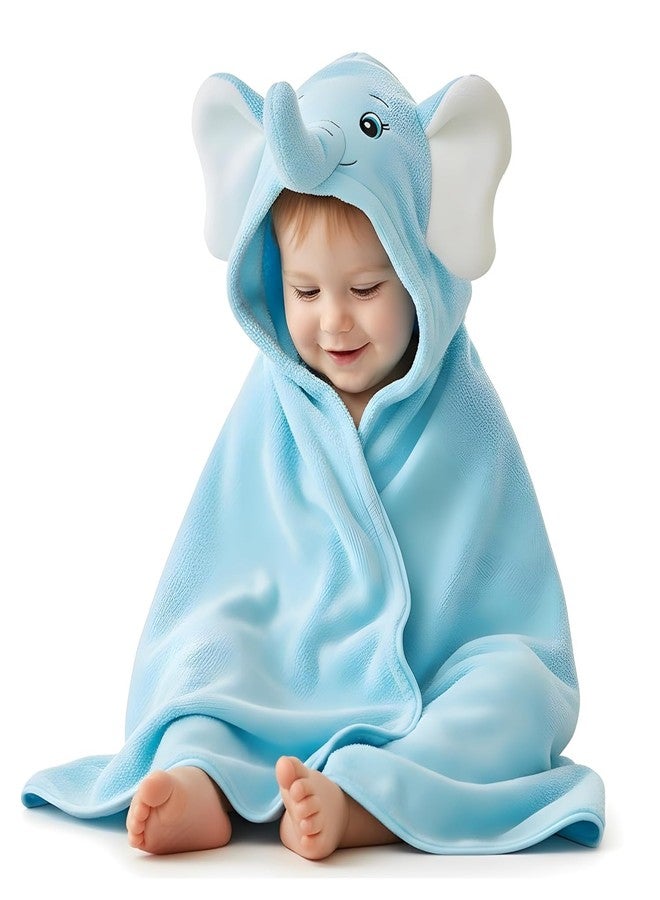 Giantra Baby Hooded Towel, 100% Cotton, Ultra-Soft, Hypoallergenic, Super Absorbent Bath Wrap for Newborns and Toddlers, Cute Animal Design - Image 1