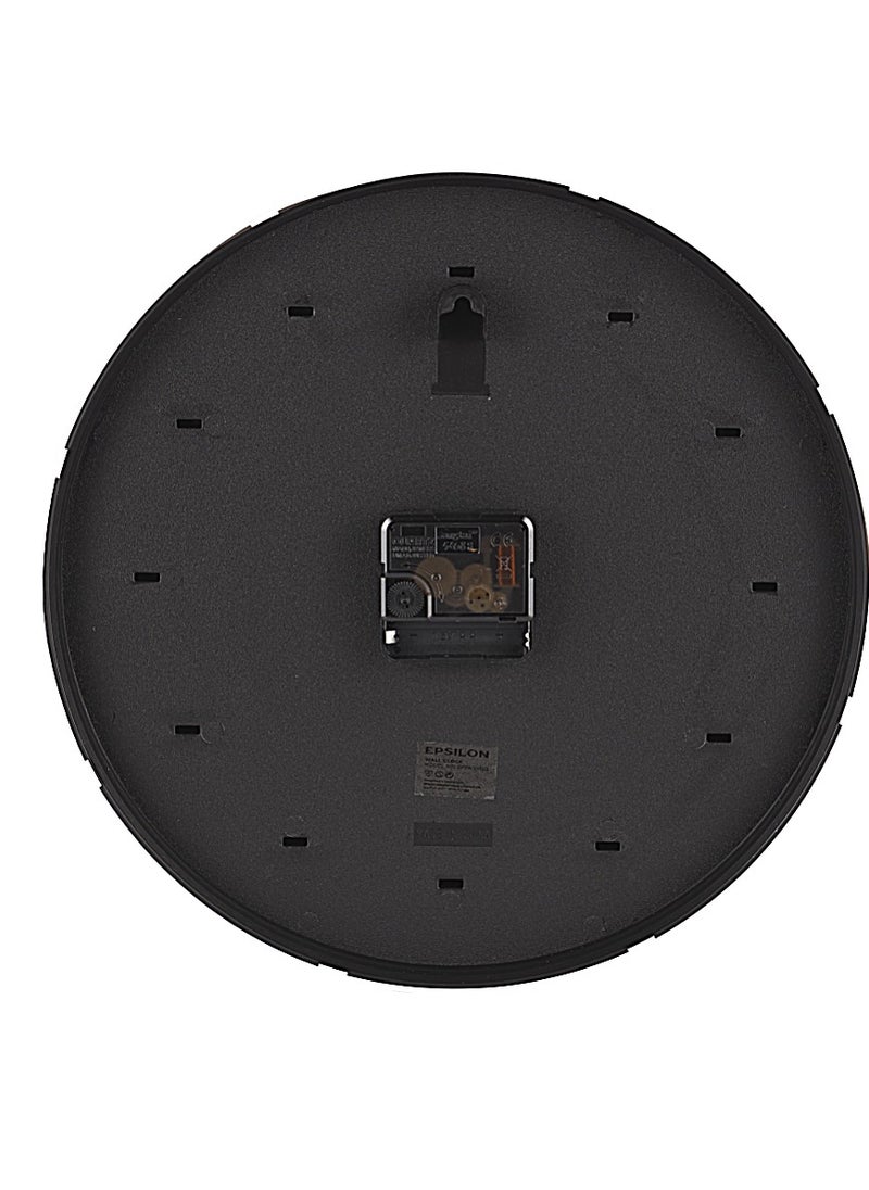 Epsilon Epsilon Round Wall Clock- EPSWC1565 Circle Shaped, Embossed Numerals, Wall-Mounted  - Image 5