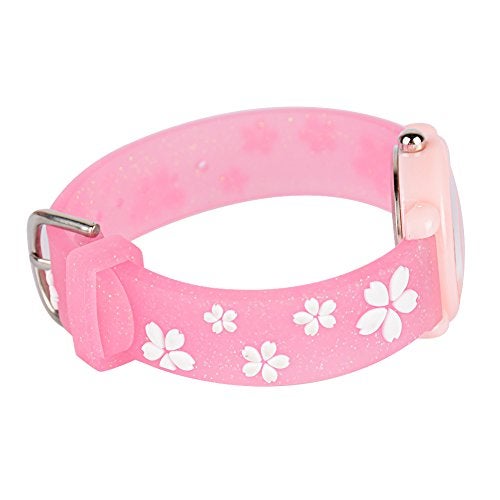 Venhoo Kids Watches 3D Cute Cartoon Waterproof Silicone Children Toddler Wrist Watch Time Teacher Birthday Gifts for 3-10 Year Girls Little Child-Pink Sakura - Image 5