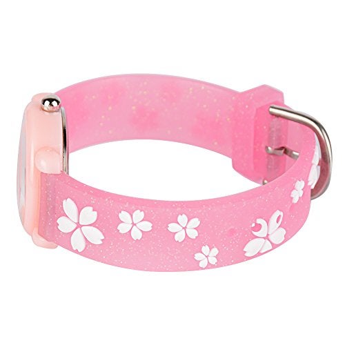 Venhoo Kids Watches 3D Cute Cartoon Waterproof Silicone Children Toddler Wrist Watch Time Teacher Birthday Gifts for 3-10 Year Girls Little Child-Pink Sakura - Image 4