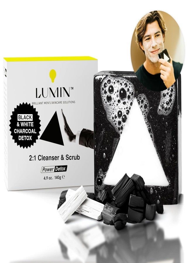 Lumin Men's Face Scrub Soap - Premium Bar Soap for Men, Ideal for Daily Face Cleansing and Pack of Men's Soap Bars - Image 1