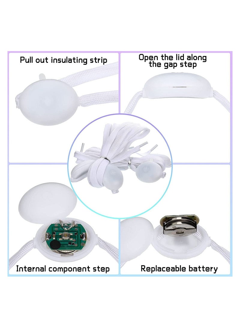 LED Light up Glasses, Gloves and Shoelaces Set, for  Carnival Glow Party New Year Rave - Image 5
