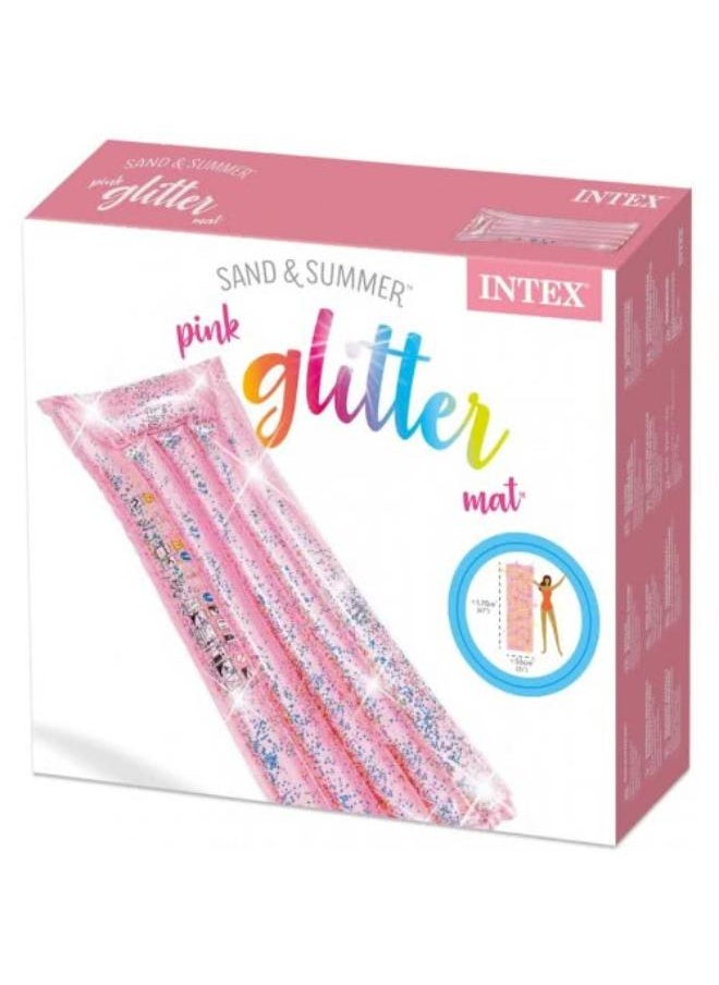 INTEX Pink Glitter Mat  - Image 3
