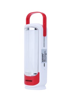 SONASHI Rechargeable Emergency Lantern with Portable Handle  Chargeable Solar Panel with Charging Indicator  Durable and Handy Design for Easy Use  Perfect for Indoor and Outdoor Activities SEL-714S Red  - Image 2