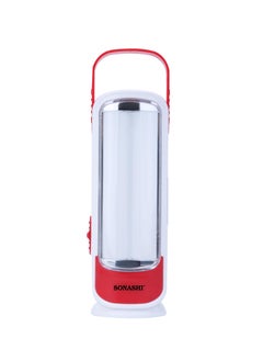 SONASHI Rechargeable Emergency Lantern with Portable Handle  Chargeable Solar Panel with Charging Indicator  Durable and Handy Design for Easy Use  Perfect for Indoor and Outdoor Activities SEL-714S Red  - Image 1