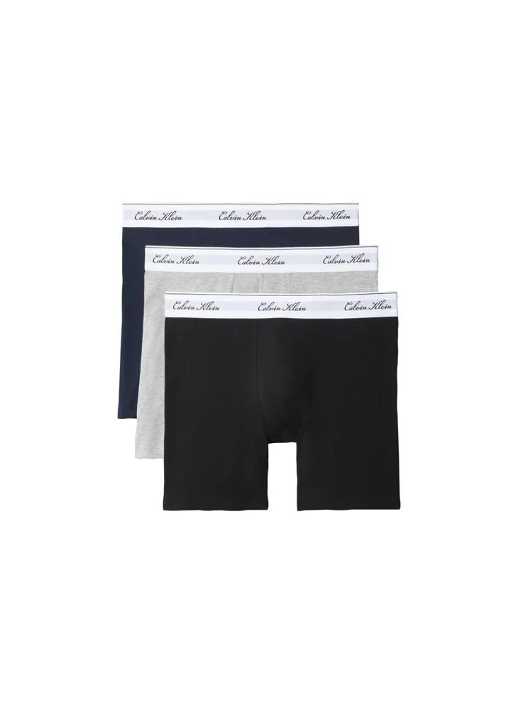 Calvin Klein 3 Pack Boxer Briefs - Icon Cotton Stretch