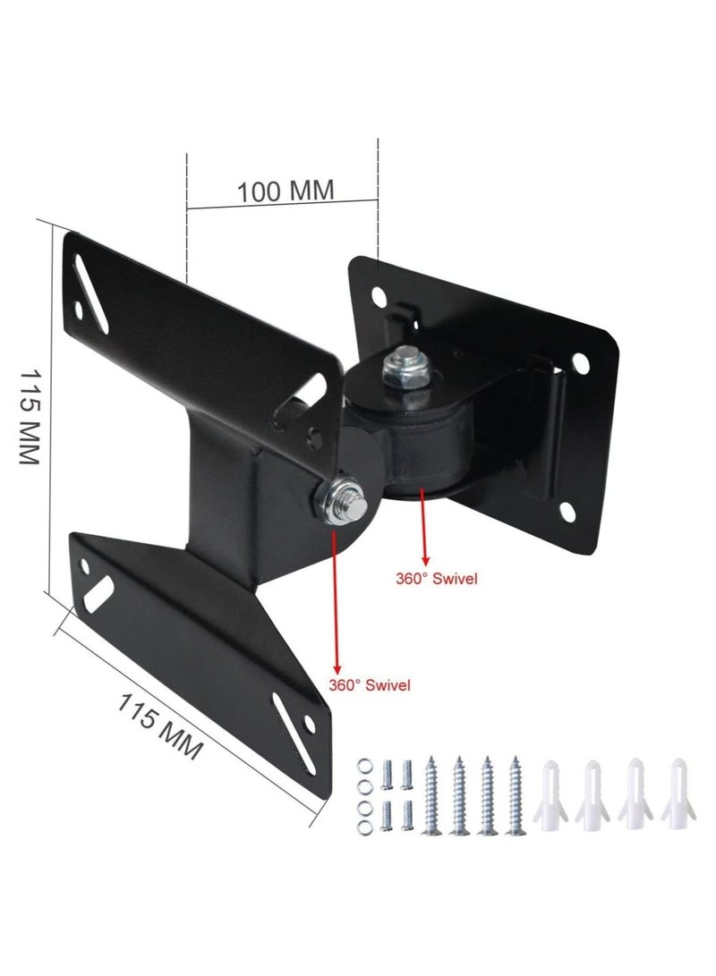 Universal Rotating Swivel Tilting LCD Monitor TV Bracket Wall Mount for Samsung, Sony, LG, Sharp, Haier, Toshiba,Element, TCL, Westinghouse 14 15 17 19 22 24 Inch - Image 2