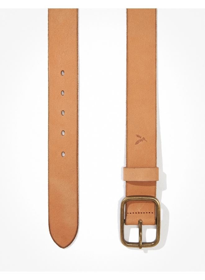 Raw Edge Leather Belt
