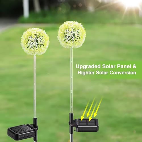 GIGAWATTS GW-920 Dandelion Solar Garden Light | 15 LED Solar Light Outdoor Garden with 2V Panel, 600mAh Battery, BIS Approved, IP65 Waterproof Garden Solar Lights for Lawn, Pathway & Backyard - Image 3
