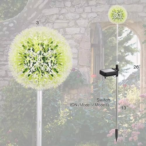 GIGAWATTS GW-920 Dandelion Solar Garden Light | 15 LED Solar Light Outdoor Garden with 2V Panel, 600mAh Battery, BIS Approved, IP65 Waterproof Garden Solar Lights for Lawn, Pathway & Backyard - Image 2