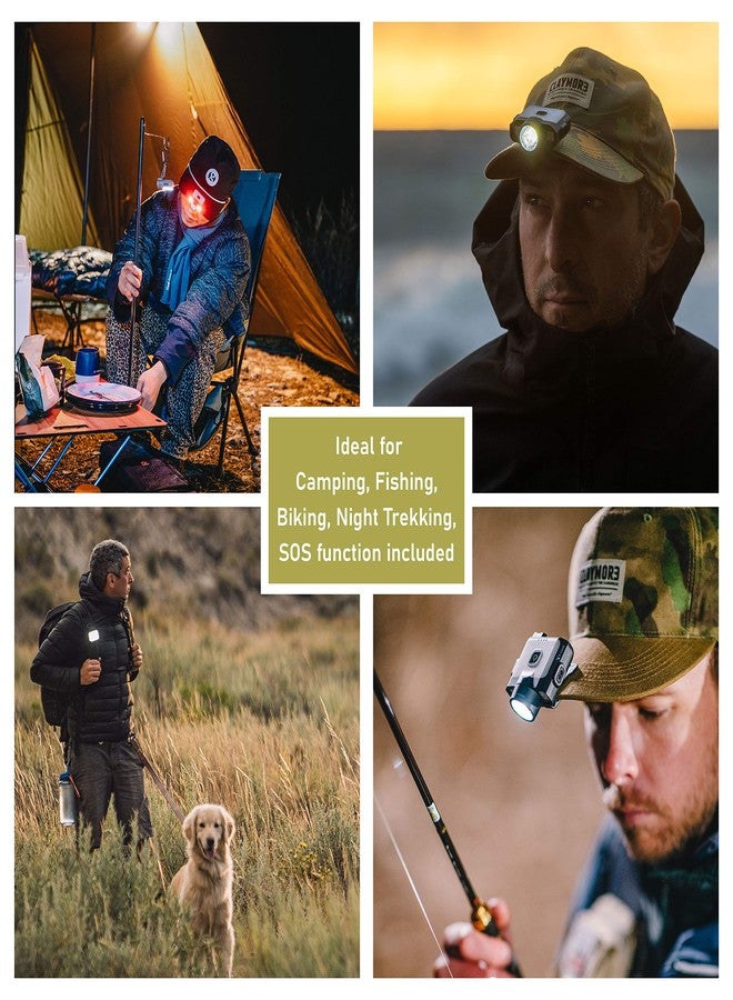 Claymore Capon 120D (Black) - Rechargeable Cap Light with Motion Sensor, Multi-Purpose Clip-On, Focus Mode for Enhanced Light Distance. 3 Lighting Modes, 380 Lumens, Dust and Waterproof. - Image 3