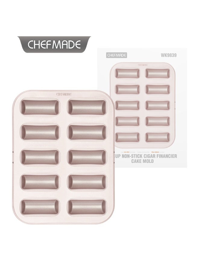 شيف ميد قالب فينانسيه سيجار 10 تجويفات غير لاصق قالب خبز احترافي لتشكيل الفينانسيه بشكل متساوٍ ومثالي – متين وسهل التنظيف ومناسب للمخابز والاستخدام المنزلي - Image 2