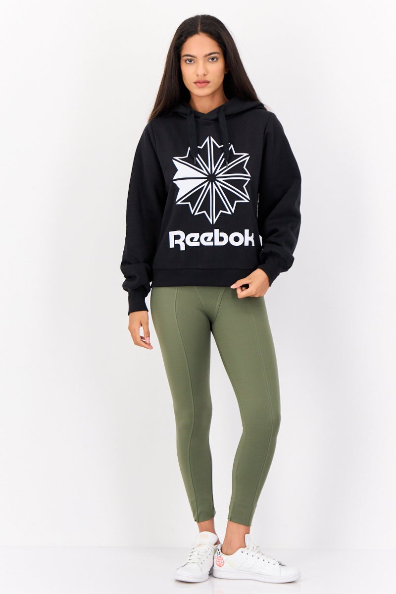 Reebok Women Sportswear Fit Long Sleeves Outdoor Hoodie, Black  - Image 4