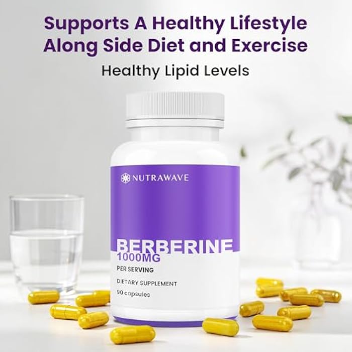 Nutra Wave Pure Berberine HCL 1000mg Supplement – High Potency Berberine Capsules – Supports Digestive & Gut Health – Non-GMO, Gluten Free, 90 Vegan Capsules - Image 5