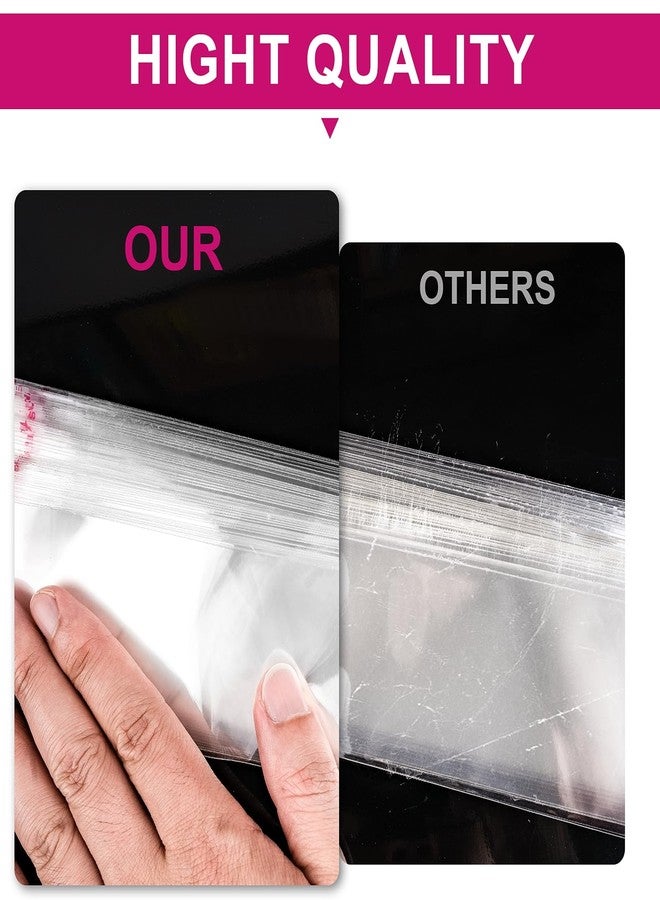 FVOLREM 220 Pcs 2x10 Inch Self-Sealing Clear Cellophane Bags, Resealable Plastic Pretzel Rod Bags for Candy, Cookies, Treats, Jewelry, Party Favors & Small Product Packaging - Image 5