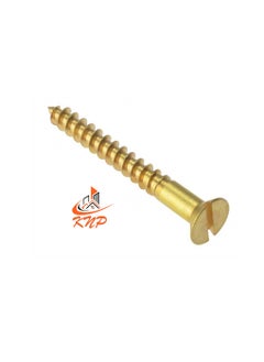 Generic KNP Brass Slotted Countersunk Head Screws - Pack of 200 (1/2" x 6g)  - Image 3