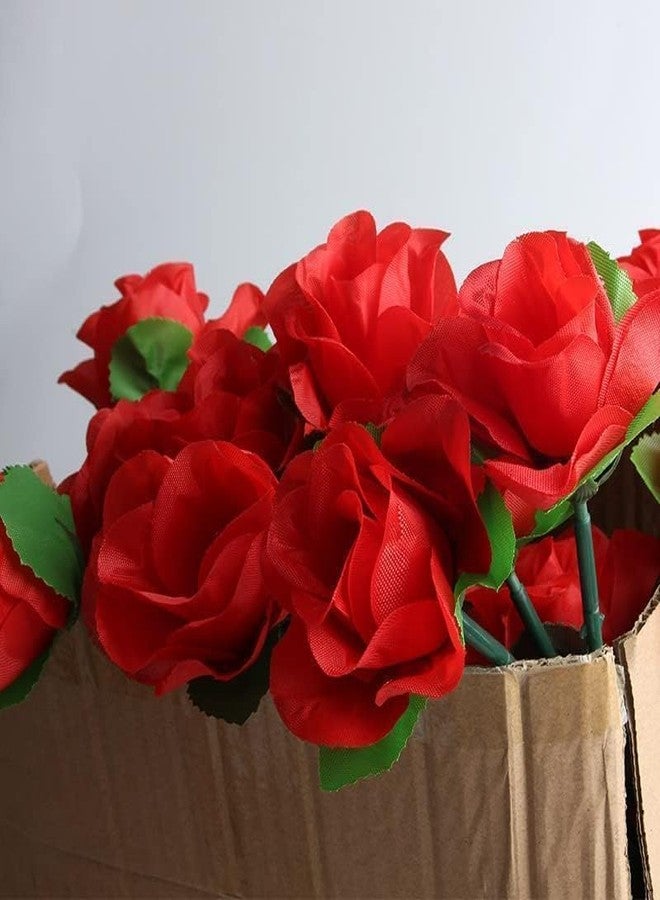 GOUDOGEDC 5-Pack Collapsible Rose Magic Tricks - Instant Flower Appearance Illusion for Close-Up Magic Shows, Street Performances and Party Pranks | Flexible Alloy Petals (Crimson Red) - Image 4