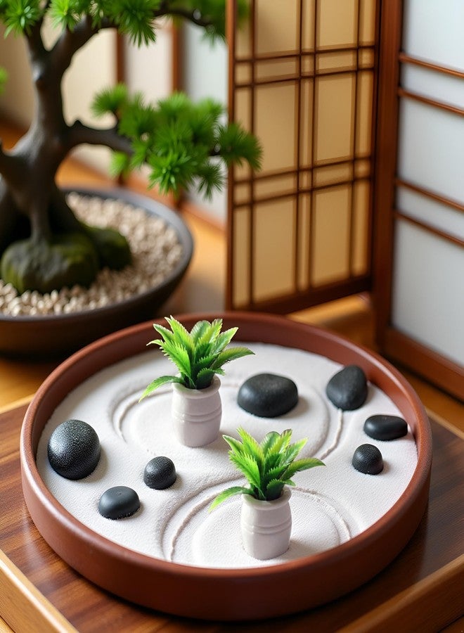 WLngtv 2 Pieces Dollhouse Decoration Plant Pots Miniature Green Potted Bonsai Model Dollhouse Accessories Decor,1:12 Scale Doll House Miniature Plant Model, DIY Decoration Props Accessories - Image 4