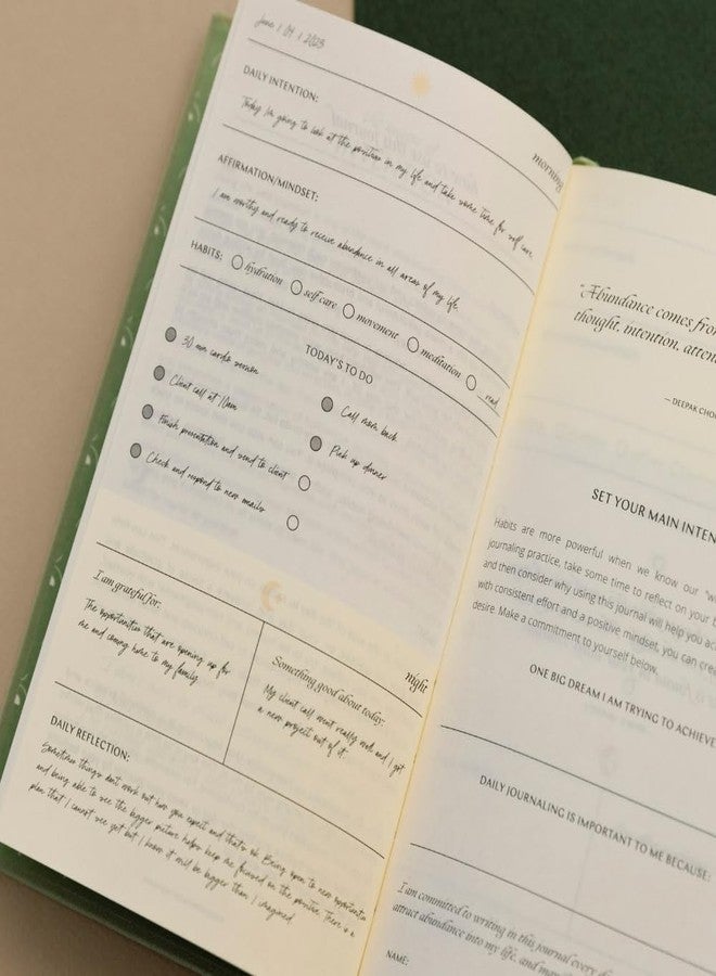 مانترا® - دفتر النوايا اليومية® - صديق للبيئة وخالٍ من البلاستيك - دفتر يوميات مُلهم للامتنان والتحفيز والتأمل والتجلي واليقظة الذهنية - Image 4