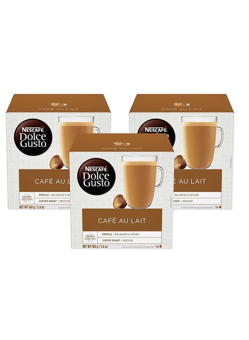 دولسي قوستو كافيه أو لايت 16 كبسولة من 10 جم - 160 جم عبوة من 3 - Image 1
