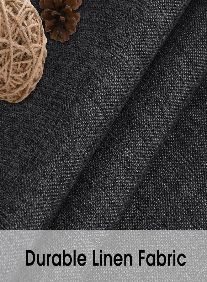 DHARMATMAJ Cotton Sofa Armrest Organizer Sofa Cover Remote Magazine Tablet Mobile Holder for Home Office Bedroom Hotel with Front Side Drink Holder (Dark Grey) - Image 4