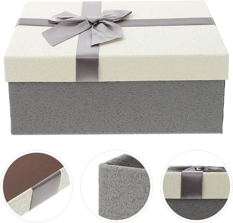 Valentine Bowknot Box Hardboard Festival Storage Case for Chocolates Candies Birthday Anniversary Packaging - Image 3
