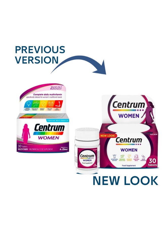 Centrum Multivitamin And Multimineral For Women 30 Tablets - Image 1