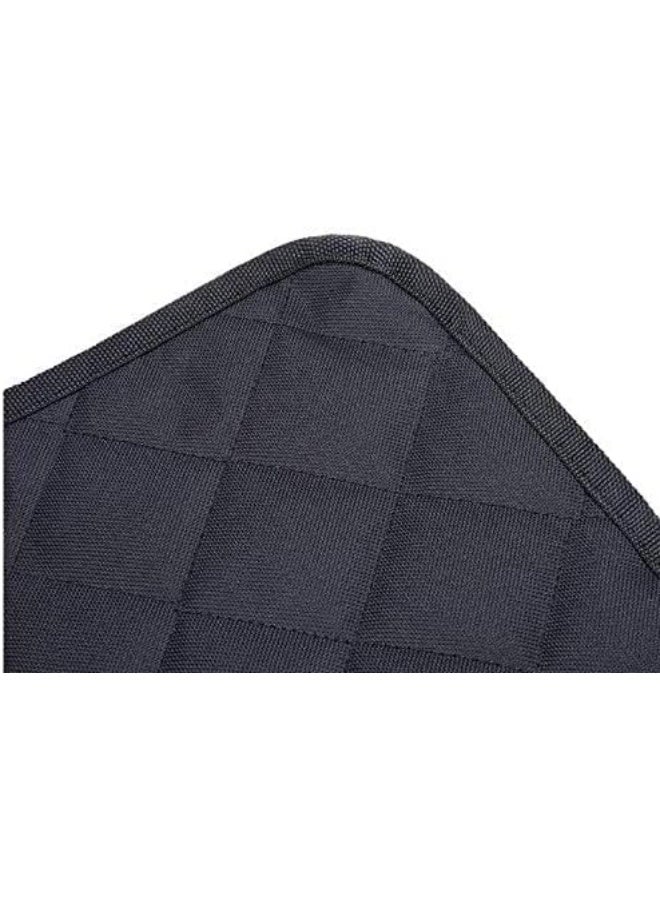 Lightweight Water Resistant Pet Backseat Cover Dog Cat Puppy Safety Rear Bench Seat Protector Quilted Mat for Cars-Black - Image 4