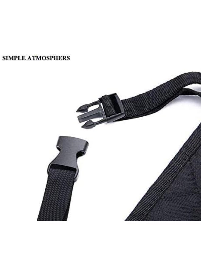 Lightweight Water Resistant Pet Backseat Cover Dog Cat Puppy Safety Rear Bench Seat Protector Quilted Mat for Cars-Black - Image 3