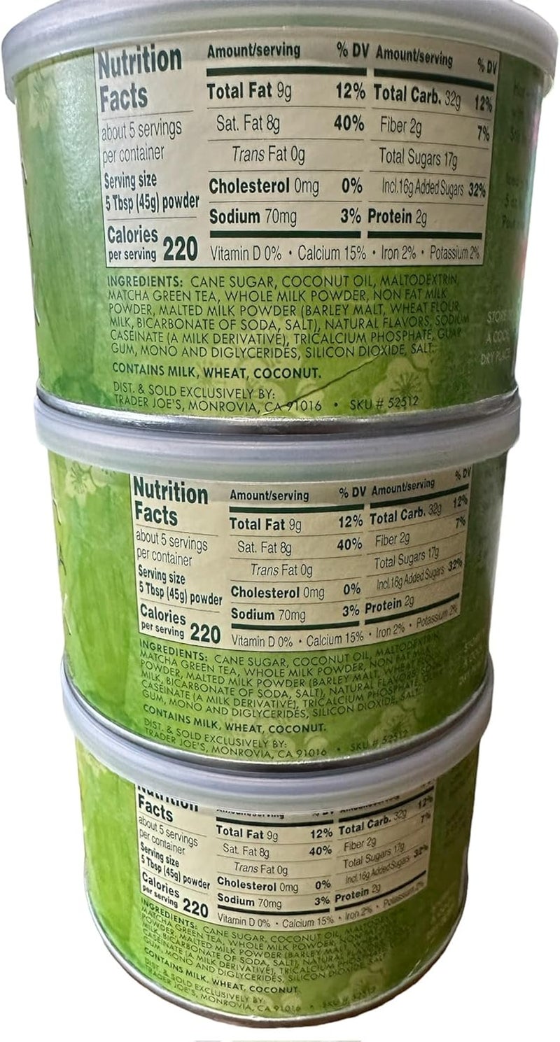 Trader Joe's Matcha Green Tea Latte Mix (Pack of 3) - Image 2