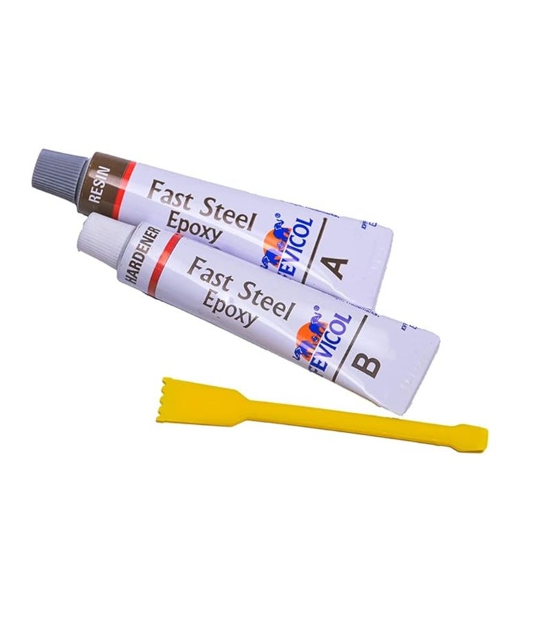 Fevicol Fast Steel Epoxy 57 gm | Two- Component Rapid-Setting Metal Adhesive for Auto Repairs Plumbing Radiators Household Fixes & Industrial Sealing - Image 3